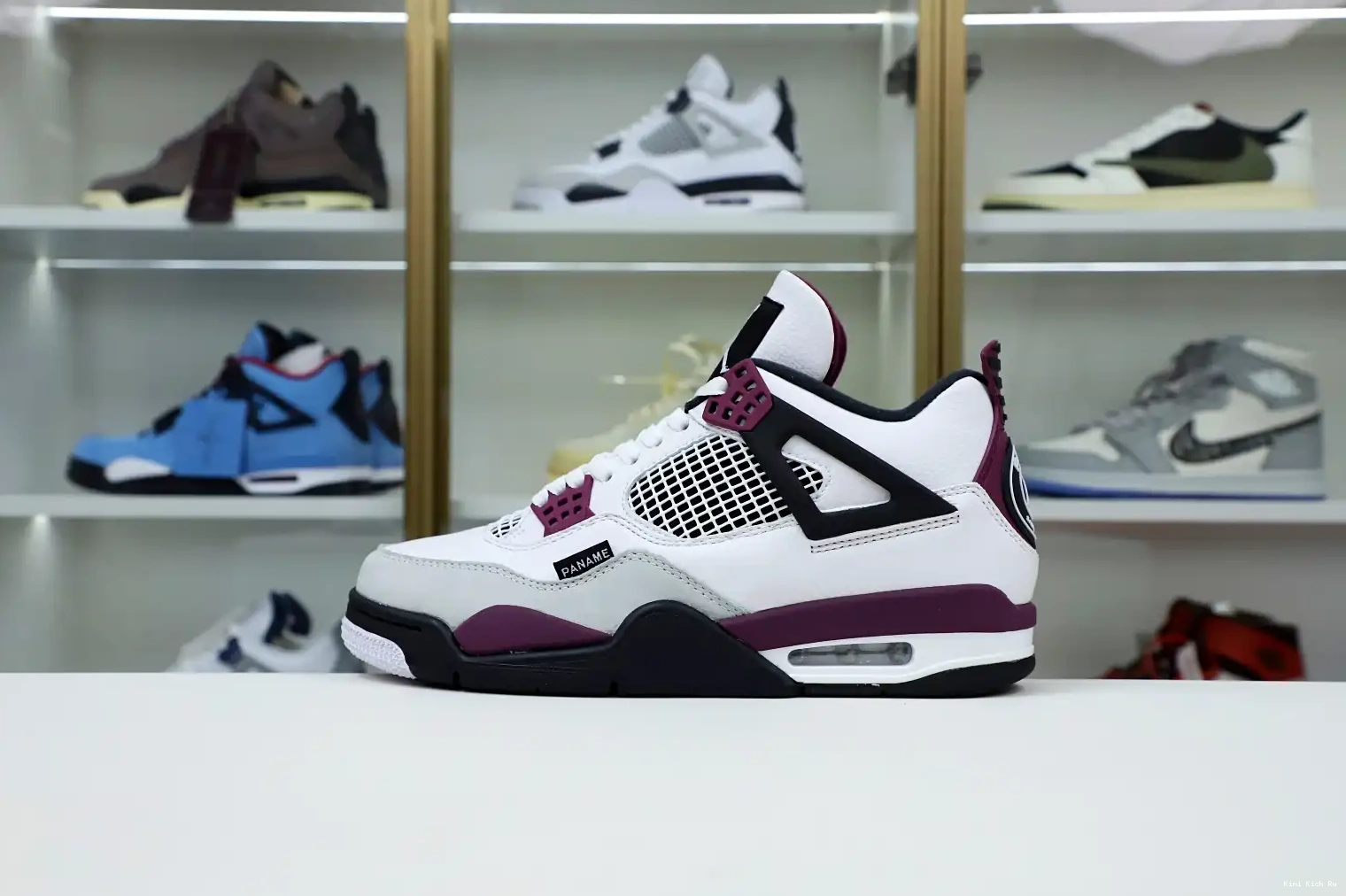 X JORDAN JORDAN AIR 4 SAINT-GERMAIN 'BORDEAUX' PARIS Kimikick RETRO AIR 0727